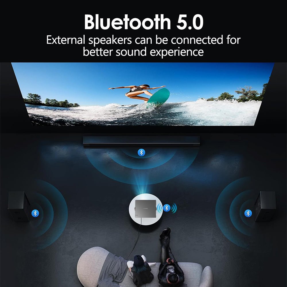 HTPNEO H80 4K Smart Projector – Ultra - Bright Home Theatre with Auto Focus & Whale OS - Shopping4Africa
