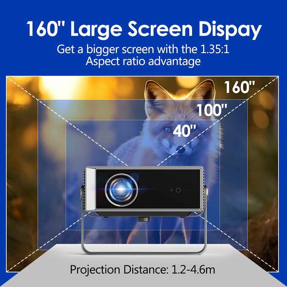 HTPNEO H80 4K Smart Projector – Ultra - Bright Home Theatre with Auto Focus & Whale OS - Shopping4Africa