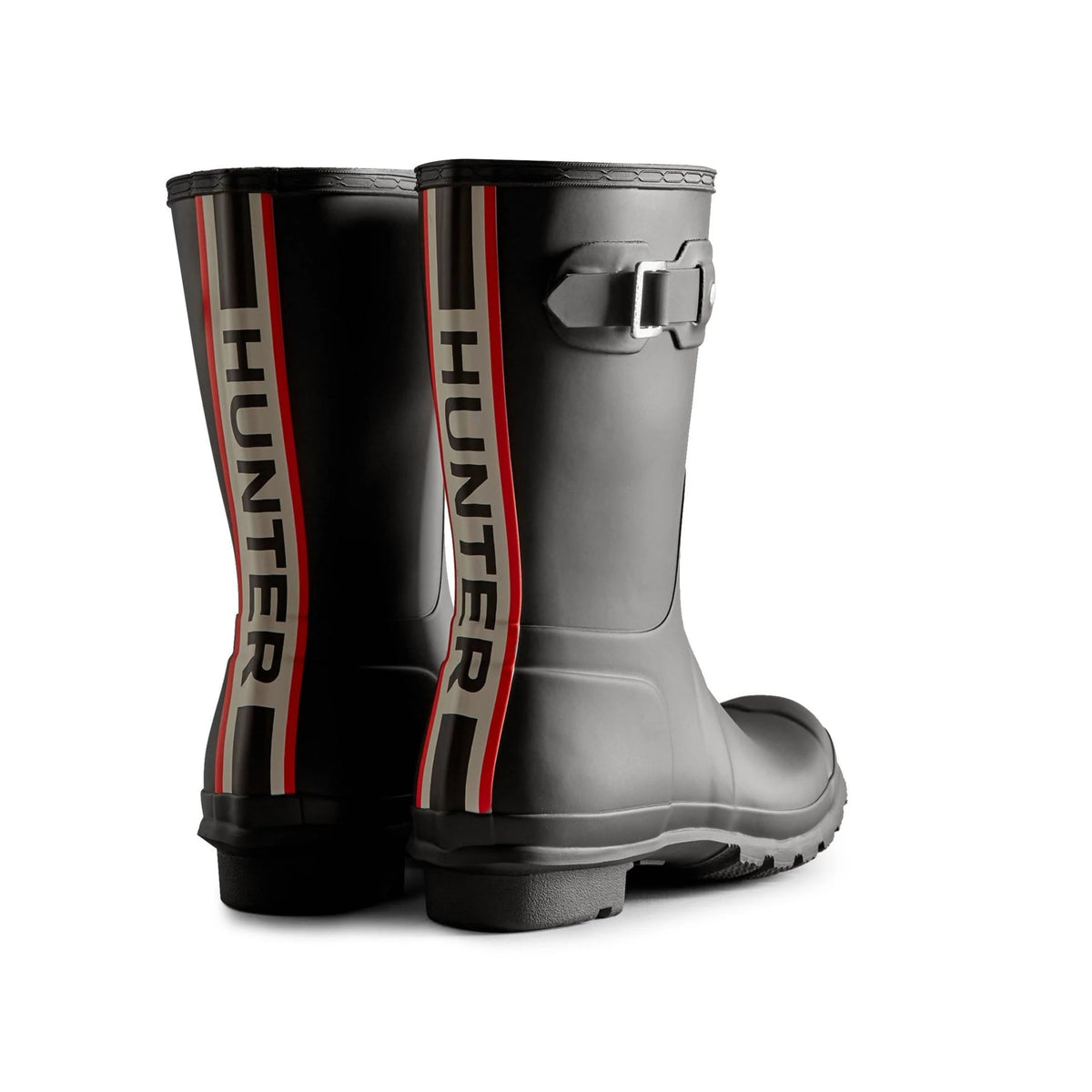 Hunter Original Short Logo Boots Black - Shopping4Africa