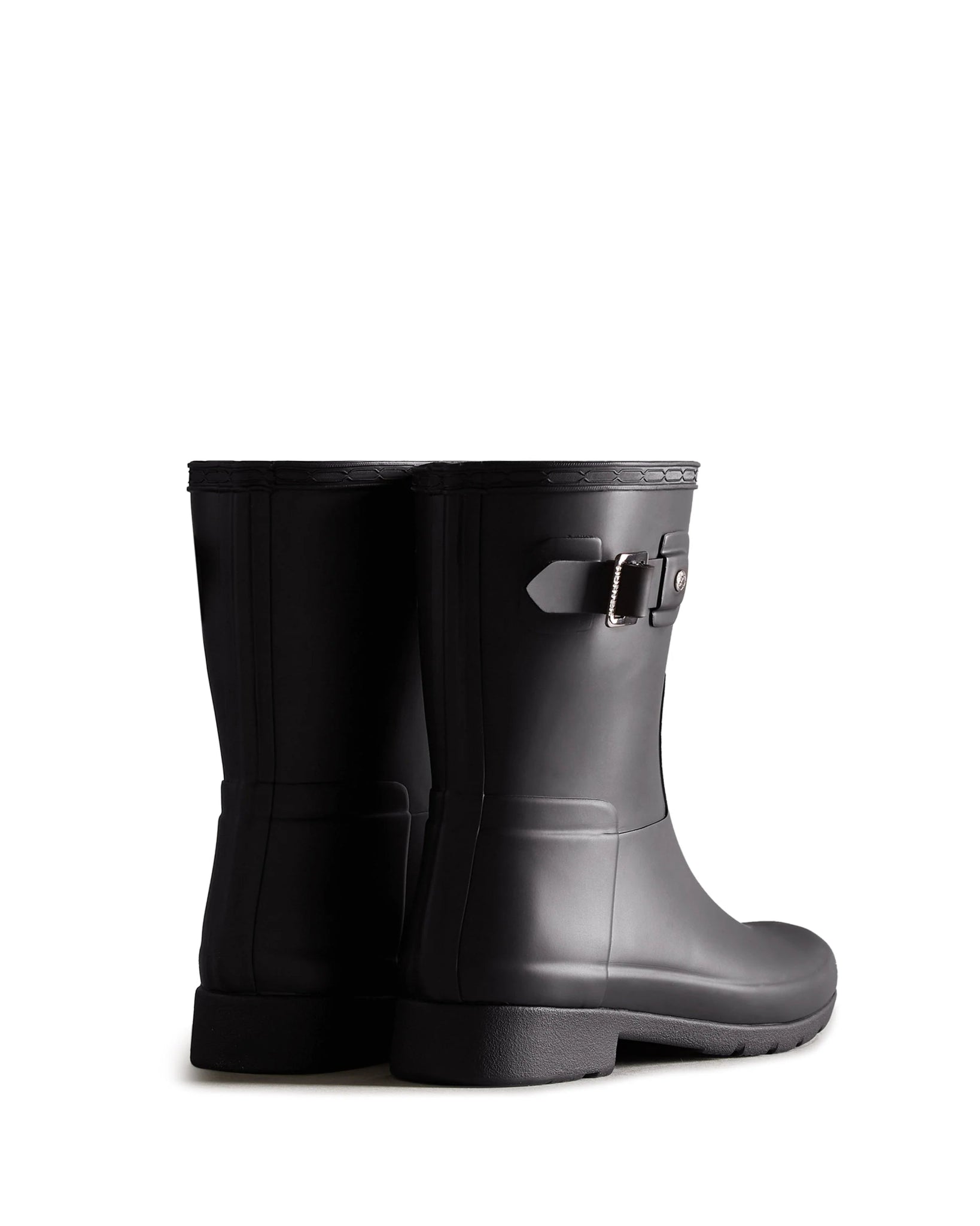 Hunter Refined Short RWB Logo Boots Black - Shopping4Africa