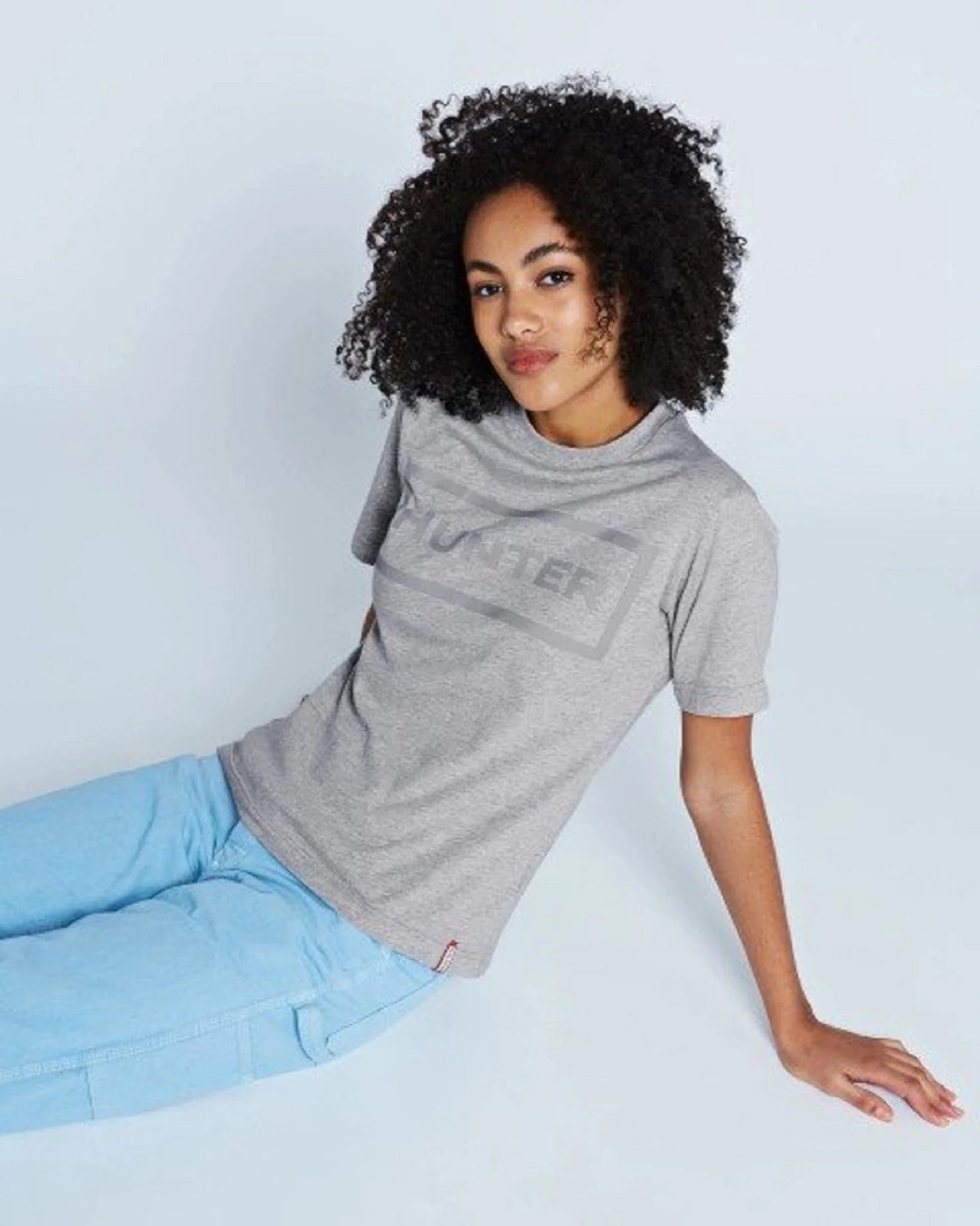 Hunter Women's Original T-Shirt Grey Marl - Shopping4Africa