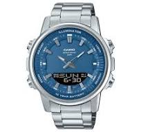 Casio Anadigi Stainless Steel Blue Dial Watch AMW-880D-2A1VDF