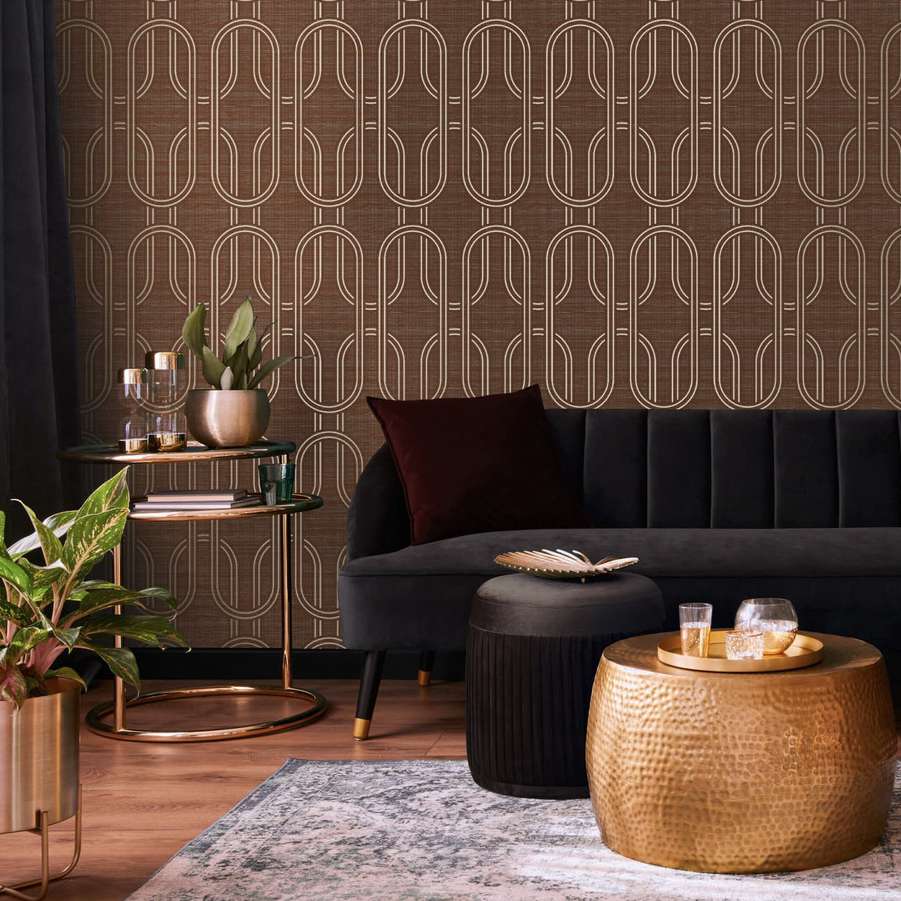 Indulgent Geo Ruby Wallpaper - Shopping4Africa