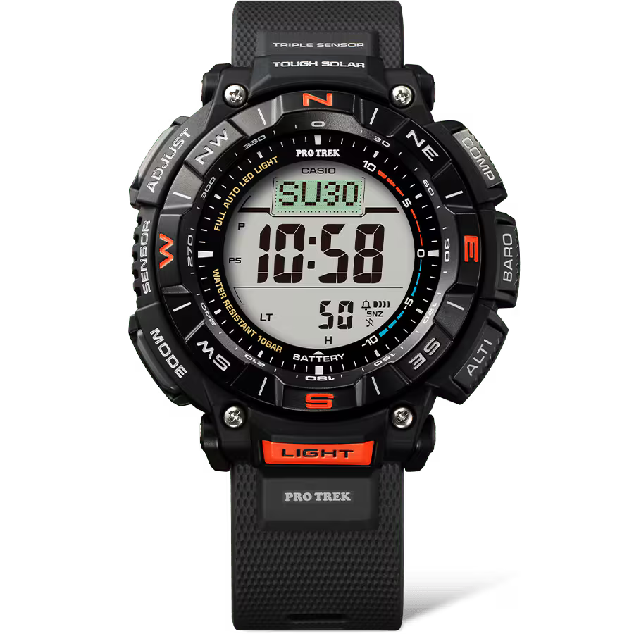 Casio Protrek Solar 3 Sensor Black Watch PRG-340-1DR