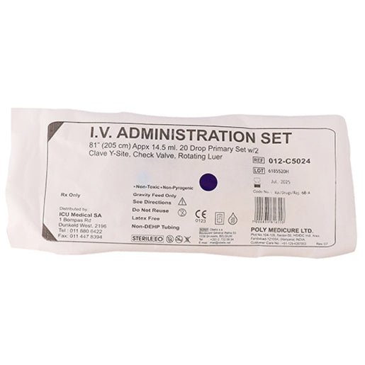 IV Administration Set 20 Drop 2 Claves 012C5024 1 - Shopping4Africa