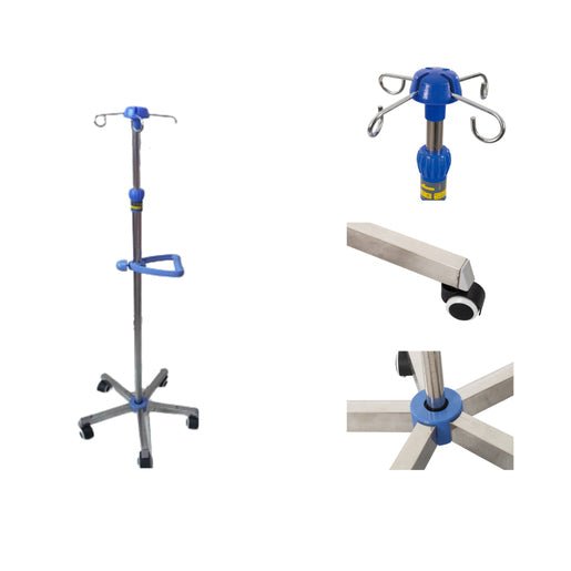 Iv Drip Stand 4 Hook Clinihealth 1 - Shopping4Africa