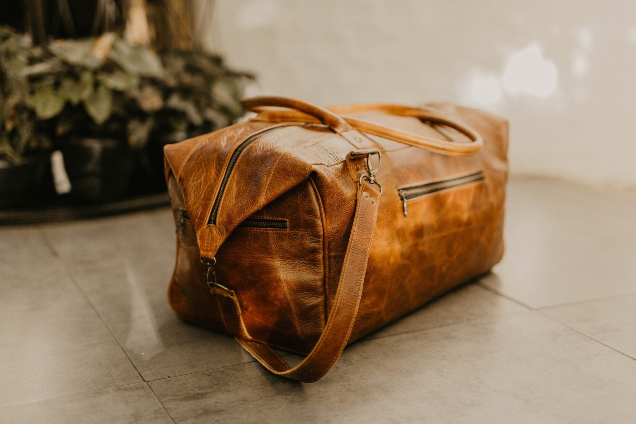 Jackson Leather Duffel Bag - Shopping4Africa