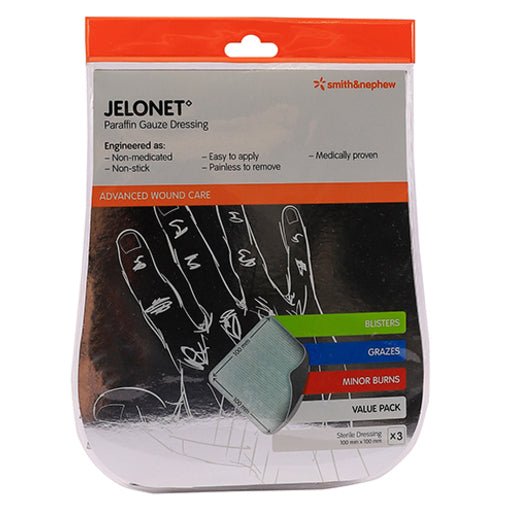 Jelonet Parafin Gauze 100mm x 100mm 3x dressings - Shopping4Africa