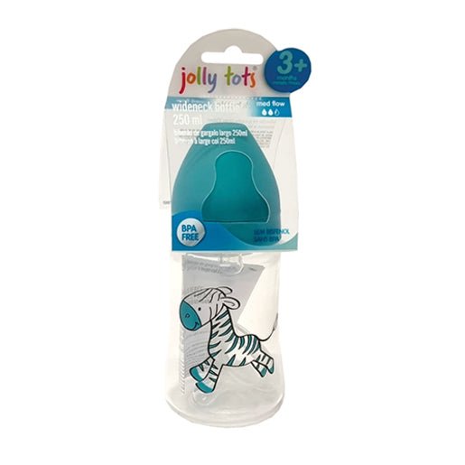 JOLLY TOTS BOTTLE W/NECK PASTELS 250ML - Shopping4Africa