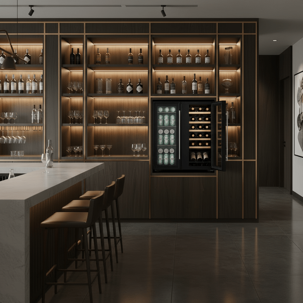 JVC 160 Litre Double Door Wine & Beverage Cooler Model Number WG - NRFW16B5S - Shopping4Africa