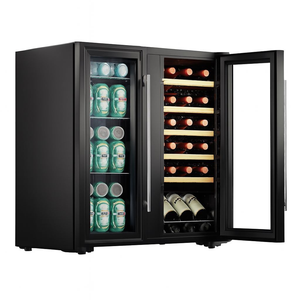 JVC 160 Litre Double Door Wine & Beverage Cooler Model Number WG - NRFW16B5S - Shopping4Africa