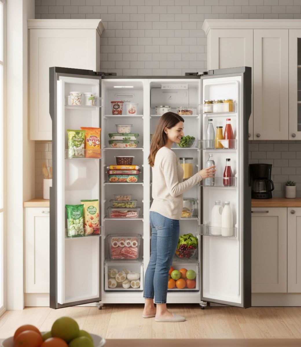 JVC 470L Side By Side Refrigerator WG - NRFSSFB5S - Shopping4Africa