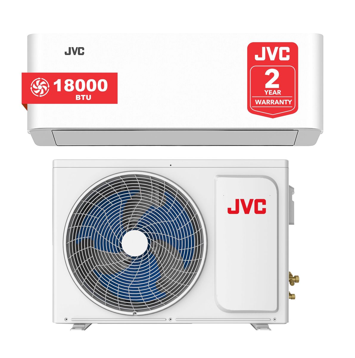 JVC White Split - System Air Conditioner 18000 BTU WG - NACF18W5S - Shopping4Africa