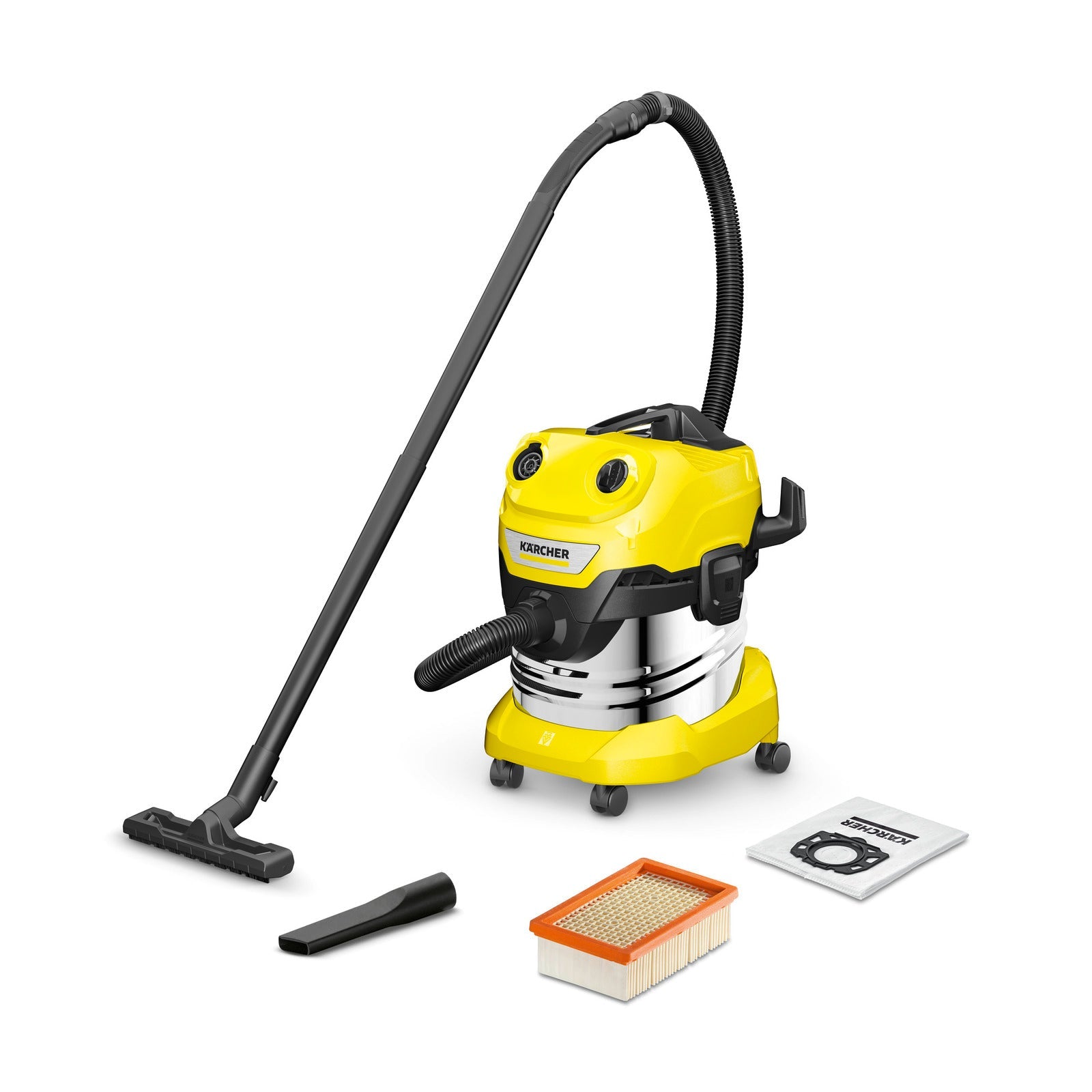 Kärcher WD 4 Stainless Steel Wet & Dry Vacuum Cleaner - Shopping4Africa