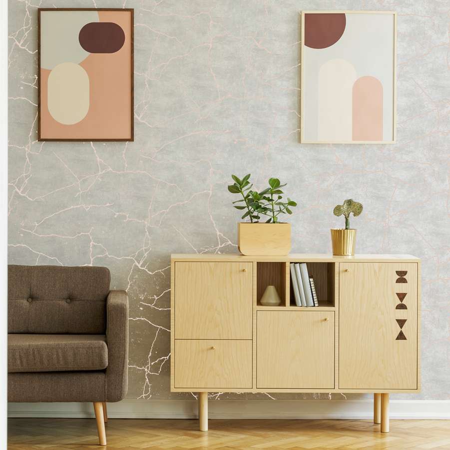 Kintsugi Rose Gold Wallpaper - Shopping4Africa