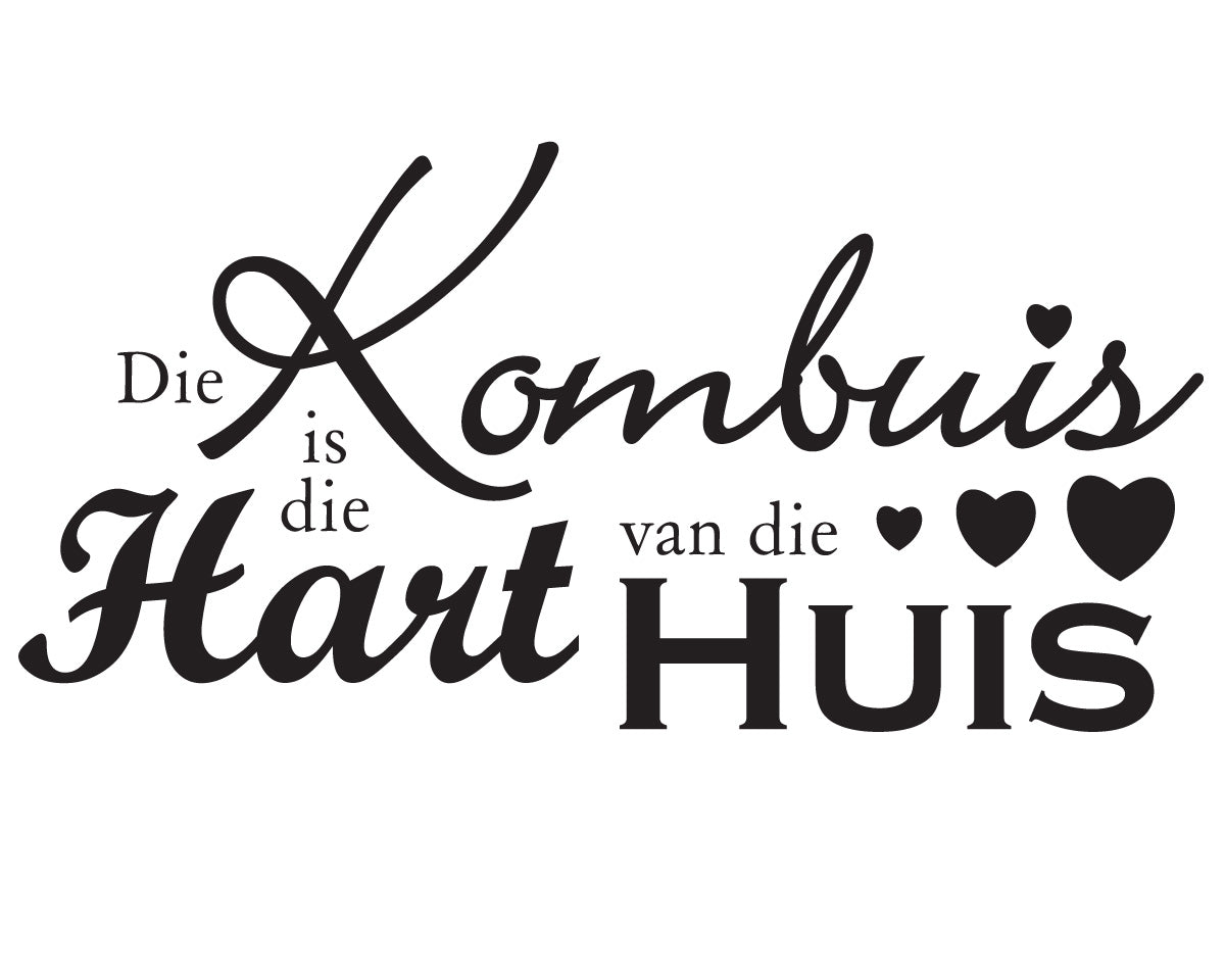 Kombuis quote vinyl wall poetry Shopping4Africa