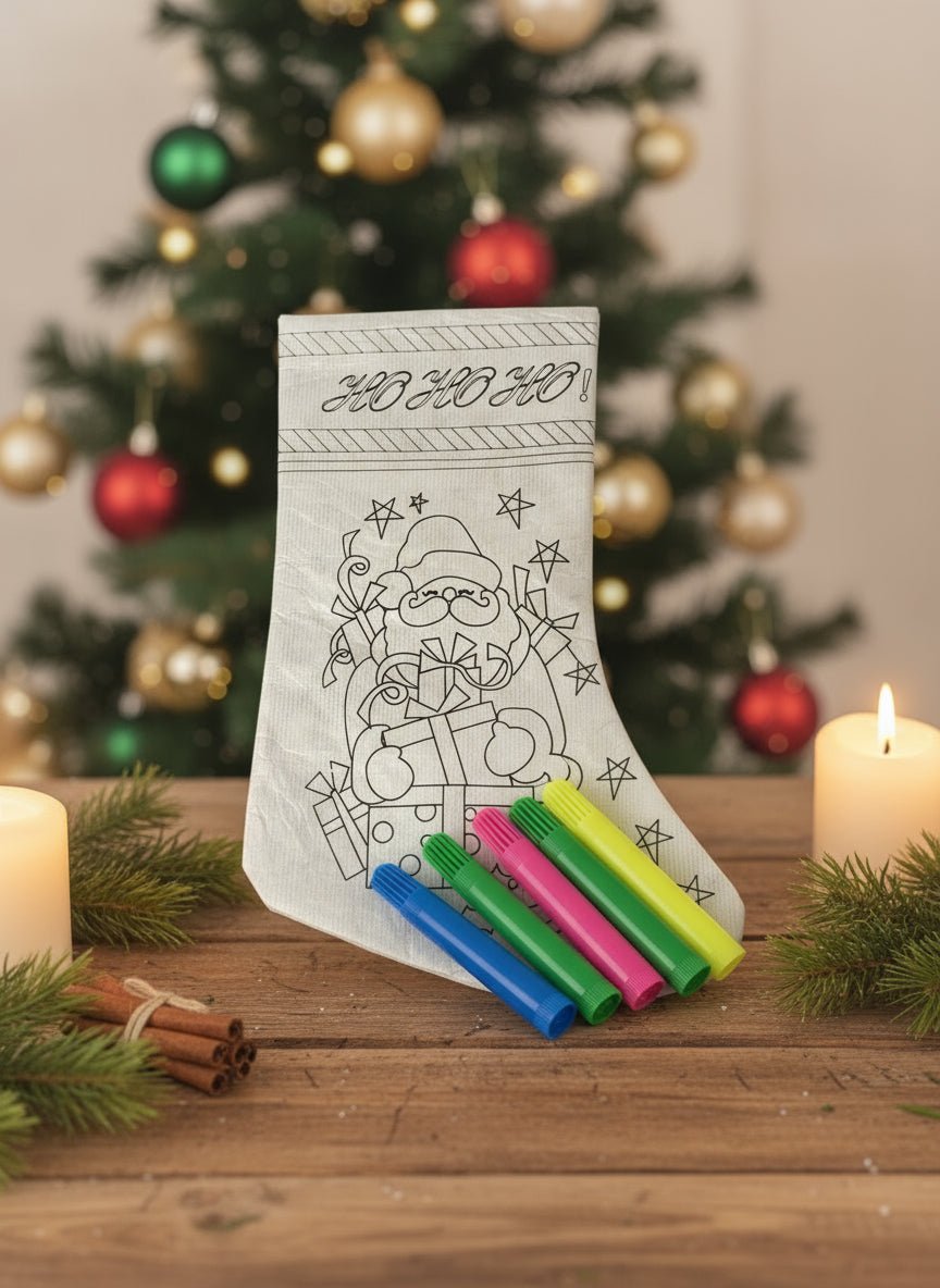 Kraft Kit - Colour your own Christmas Stocking Assorted - Shopping4Africa