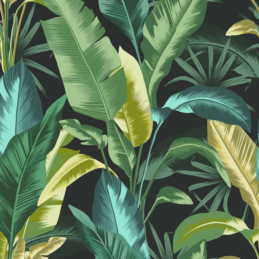 Leaf It Out Midnight Wallpaper - Shopping4Africa