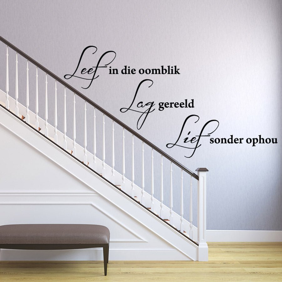 Leef Quote - vinyl wall poetry - Shopping4Africa