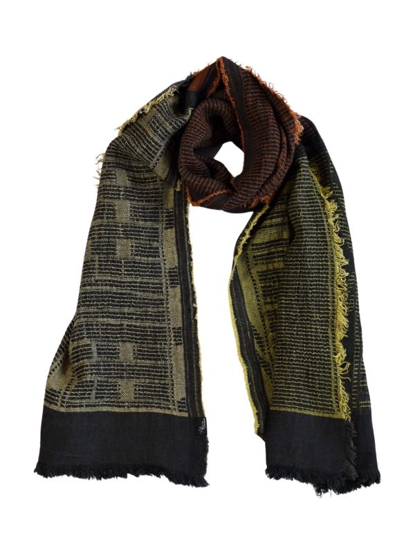 Linen Bogolan Scarf 100% - Shopping4Africa