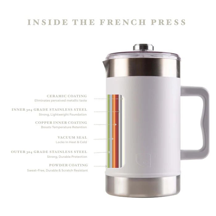 Lizzard French Press 1.6L Lead Free - Shopping4Africa