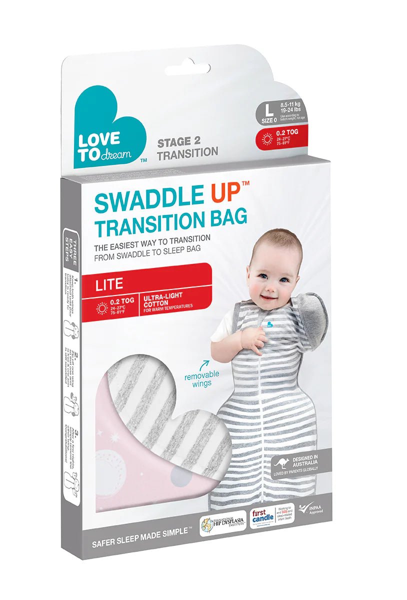Love To Dream Swaddle Up Transition Bag Lite Tog 0.2 Pink Circles - Shopping4Africa