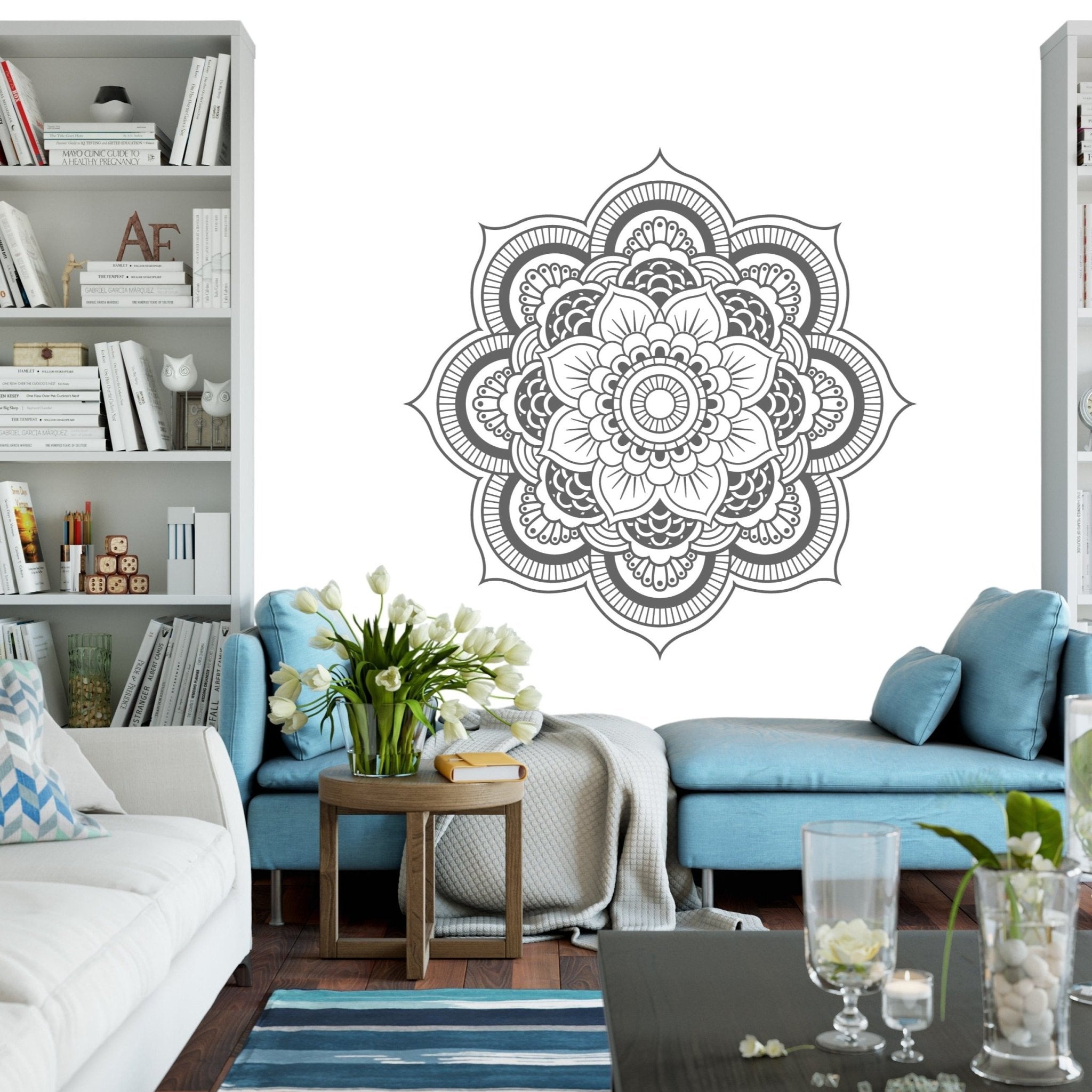 Mandala Flower - vinyl wall sticker - Shopping4Africa