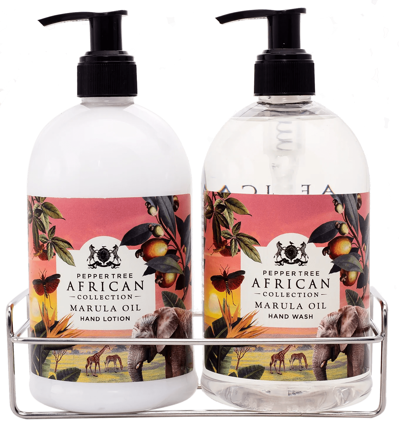 Marula Hand Wash & Hand Lotion Caddy 500 ml x 2 - Shopping4Africa