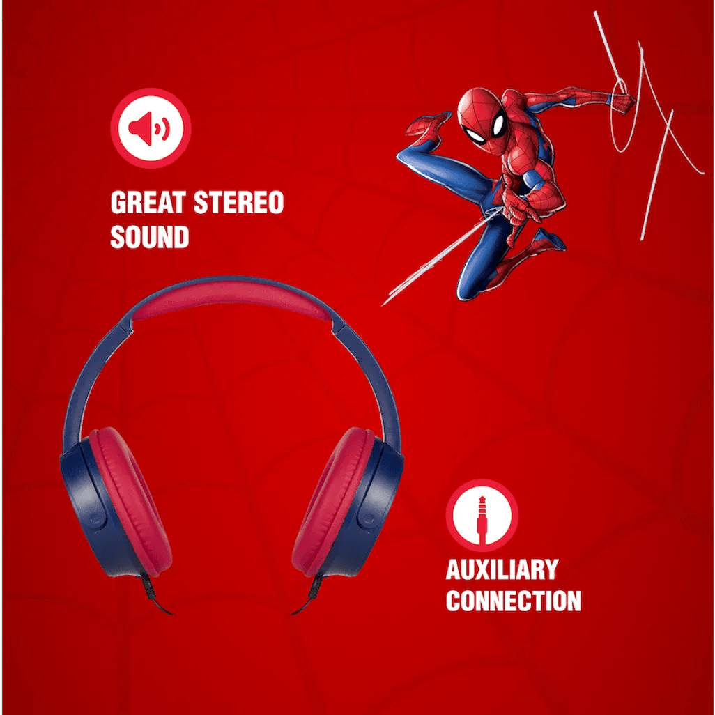 Marvel Spider - Man Auxiliary Headphones with Stickers - Shopping4Africa
