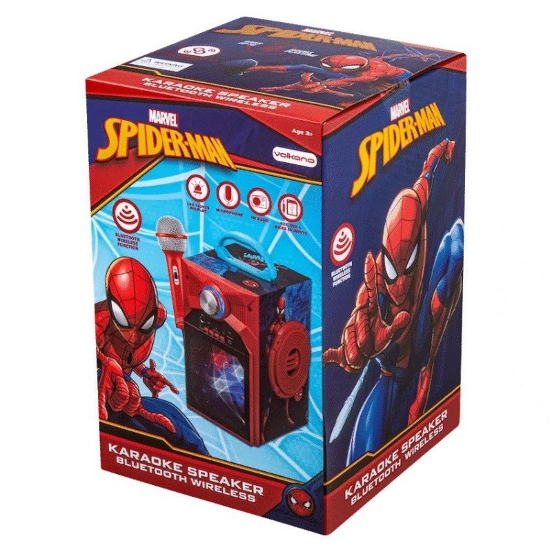 Marvel Spider - Man Galaxy LED Stars Karaoke Machine with Microphone - Shopping4Africa