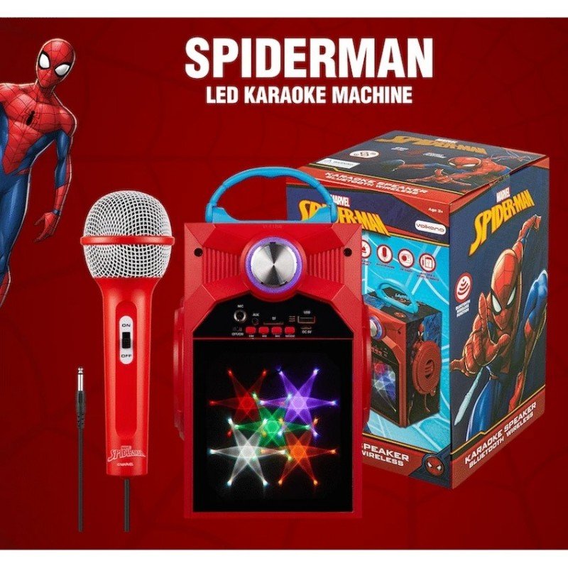 Marvel Spider - Man Galaxy LED Stars Karaoke Machine with Microphone - Shopping4Africa