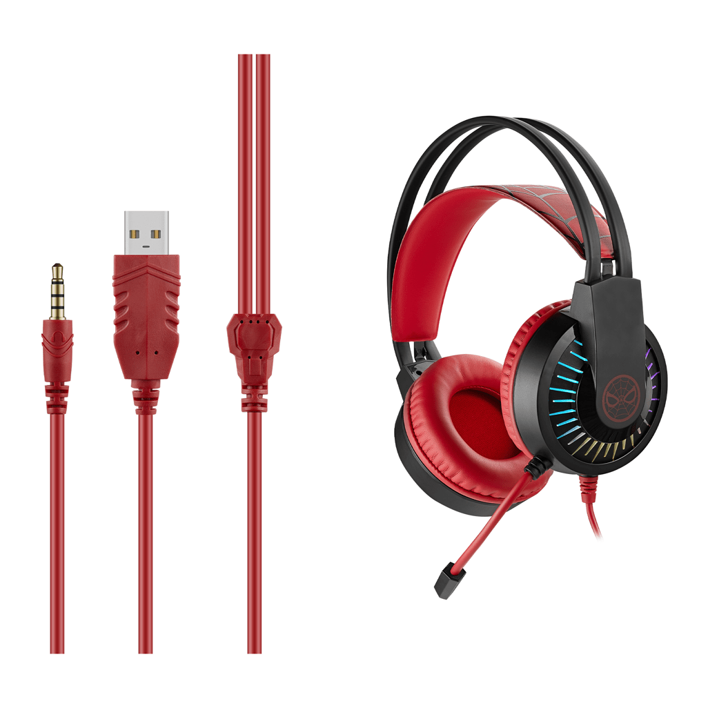 Marvel Spiderman Gaming headphones with a boom mic - Shopping4Africa