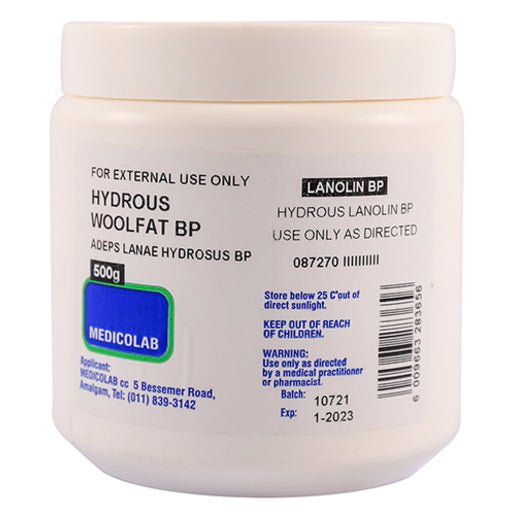 Medicolab Wool Fat BP – Lanolin Hydrous UNG 500g - Shopping4Africa