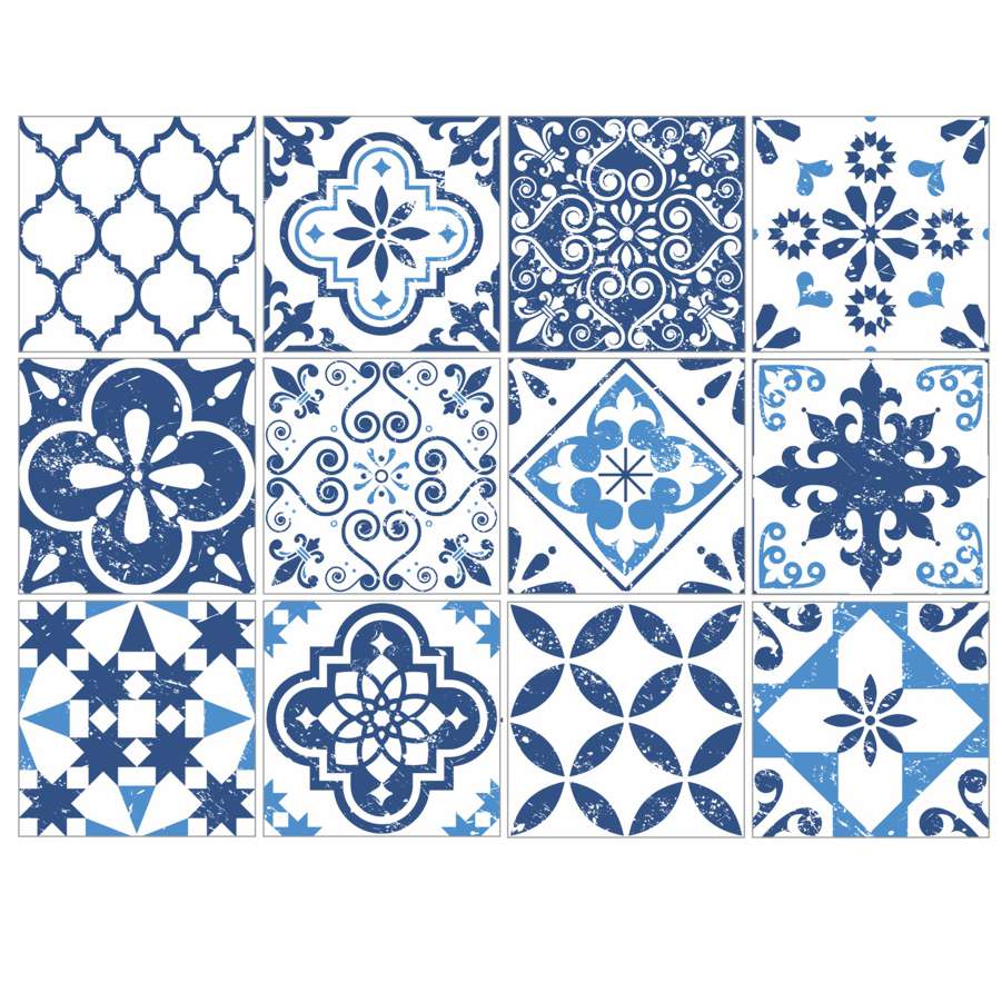 Mediterranean Blue - Vinyl Wall Tiles - Shopping4Africa