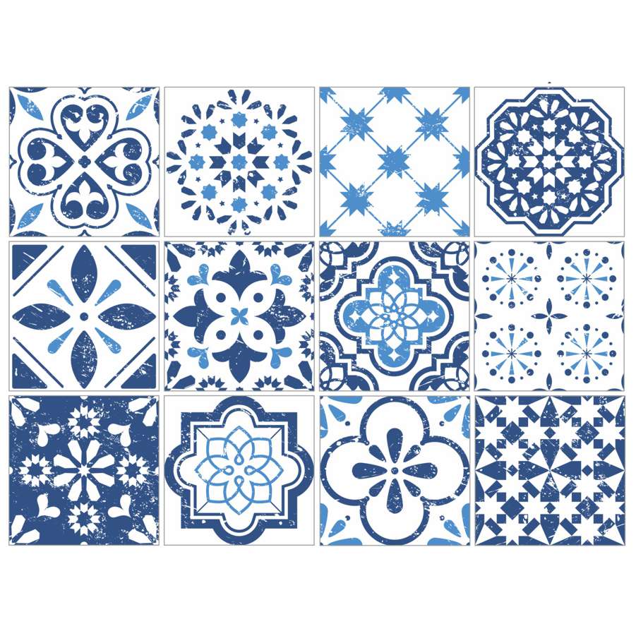 Mediterranean Blue - Vinyl Wall Tiles - Shopping4Africa