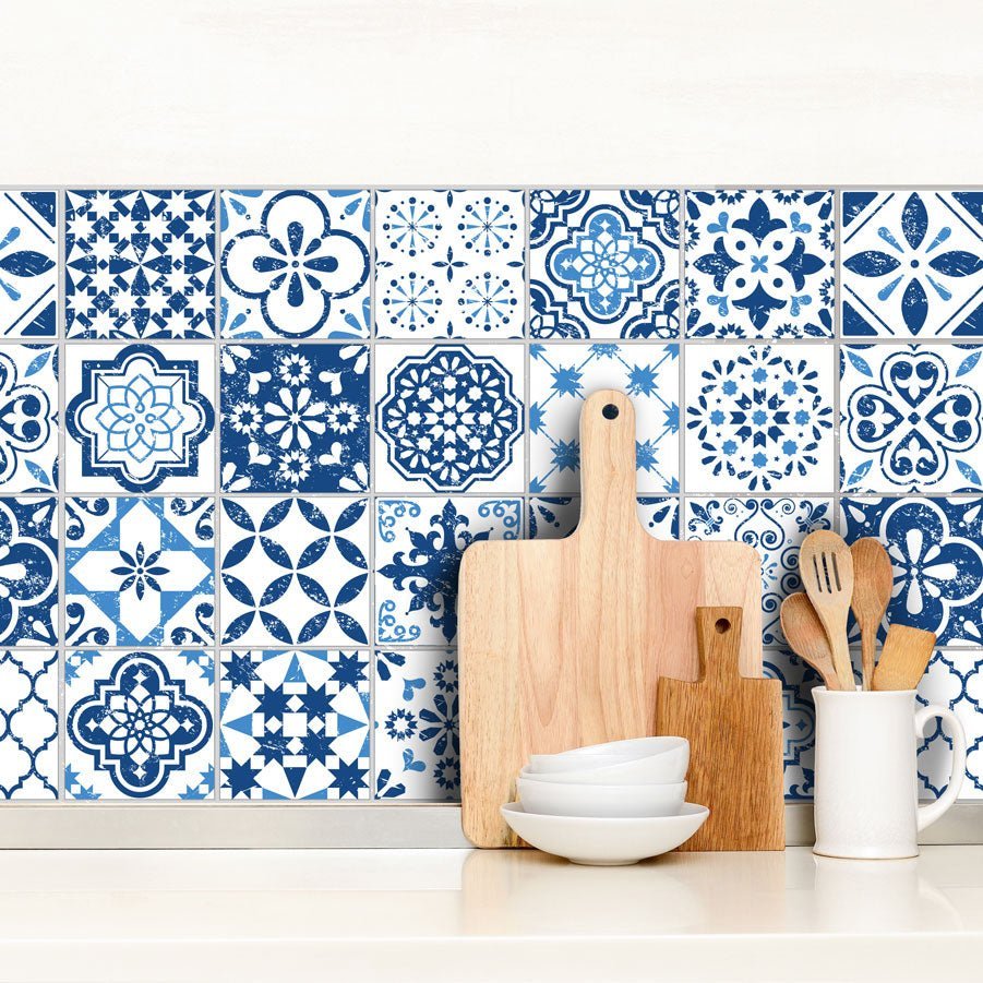 Mediterranean Blue - Vinyl Wall Tiles - Shopping4Africa