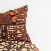 Metallic Bogolan Cushion Cover 45x70cm - Shopping4Africa