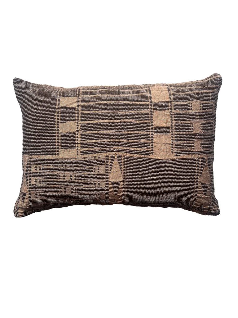 Metallic Bogolan Cushion Cover 45x70cm - Shopping4Africa