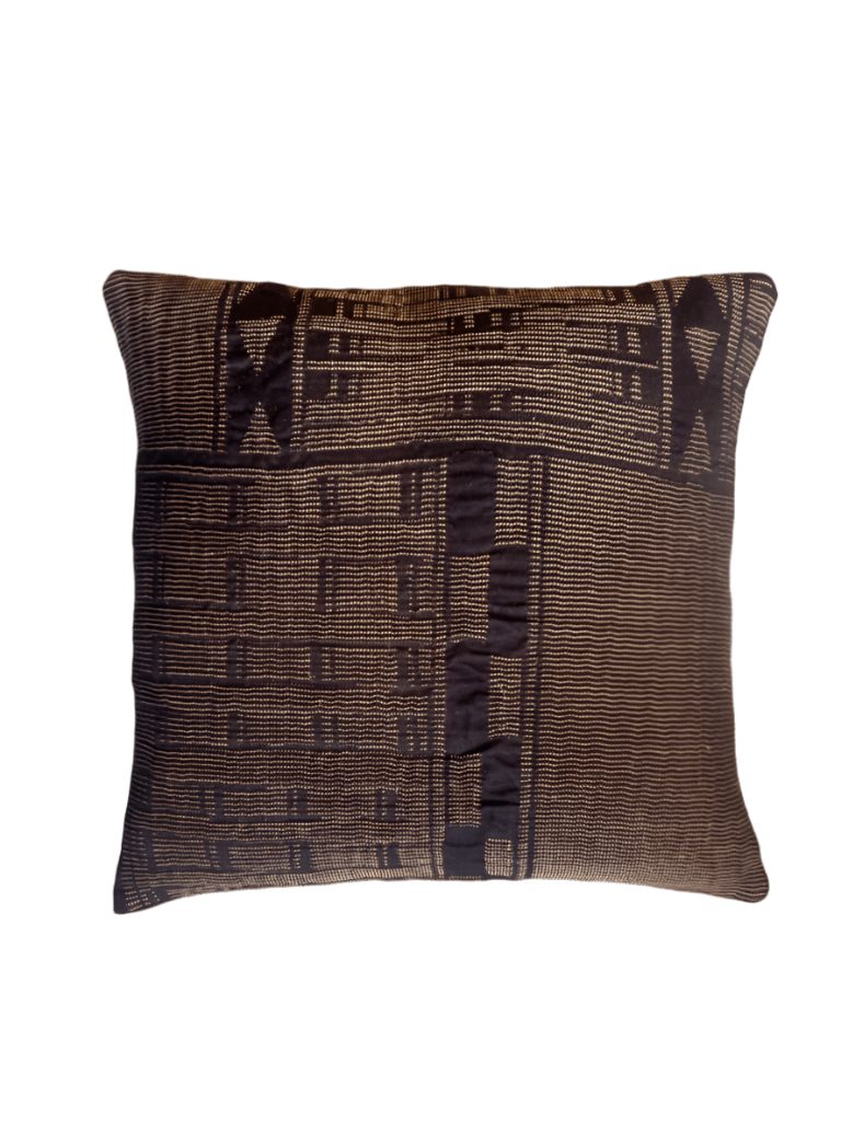 Metallic Bogolan Cushion Cover 50x50cm - Shopping4Africa