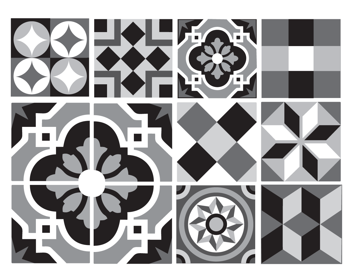 Moroccan Black - Vinyl Wall Tiles