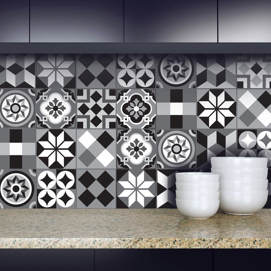 Moroccan Black - Vinyl Wall Tiles - Shopping4Africa