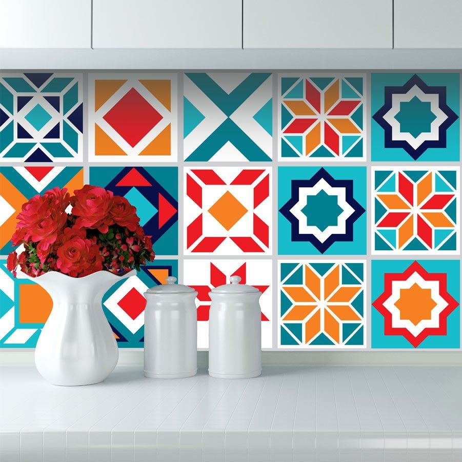 Moroccan Blue - Vinyl Wall Tiles - Shopping4Africa