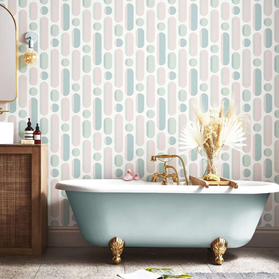 Morse Rose & Sage Wallpaper - Shopping4Africa