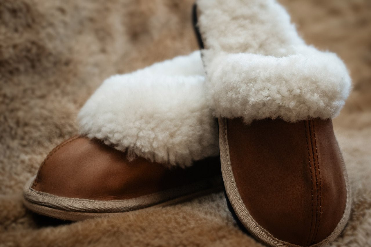 Mule Leather Slippers - Tan - Shopping4Africa