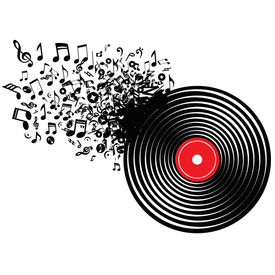 Music Record - vinyl wall sticker - Shopping4Africa