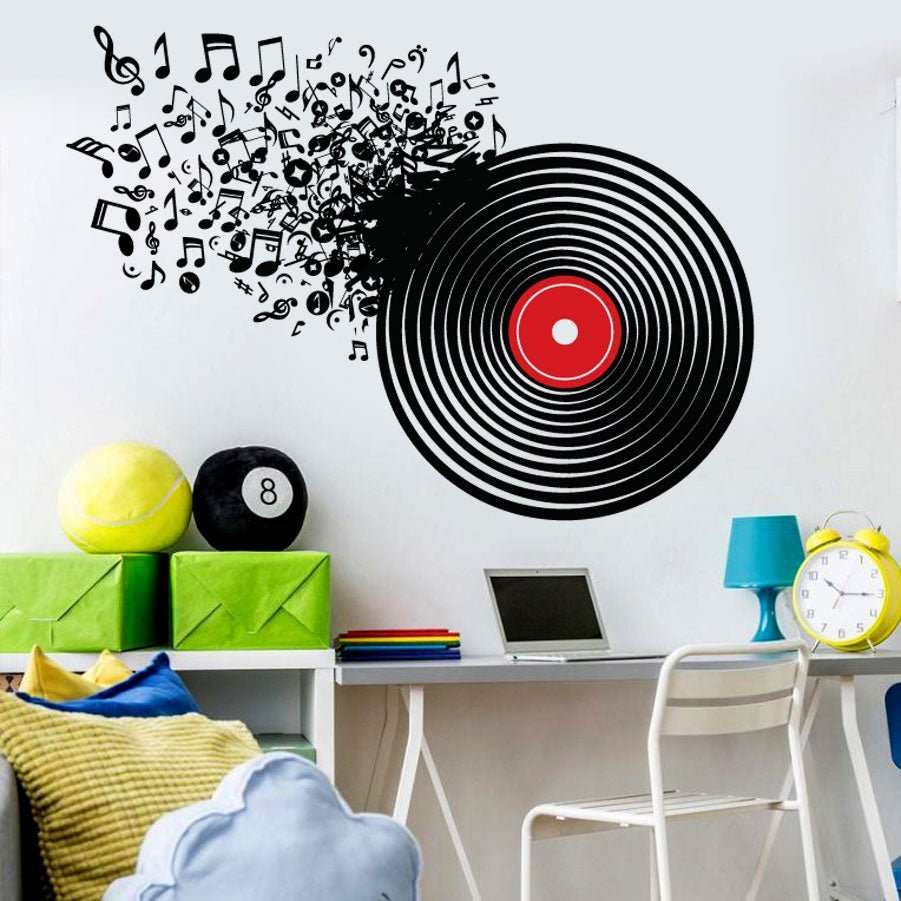 Music Record - vinyl wall sticker - Shopping4Africa