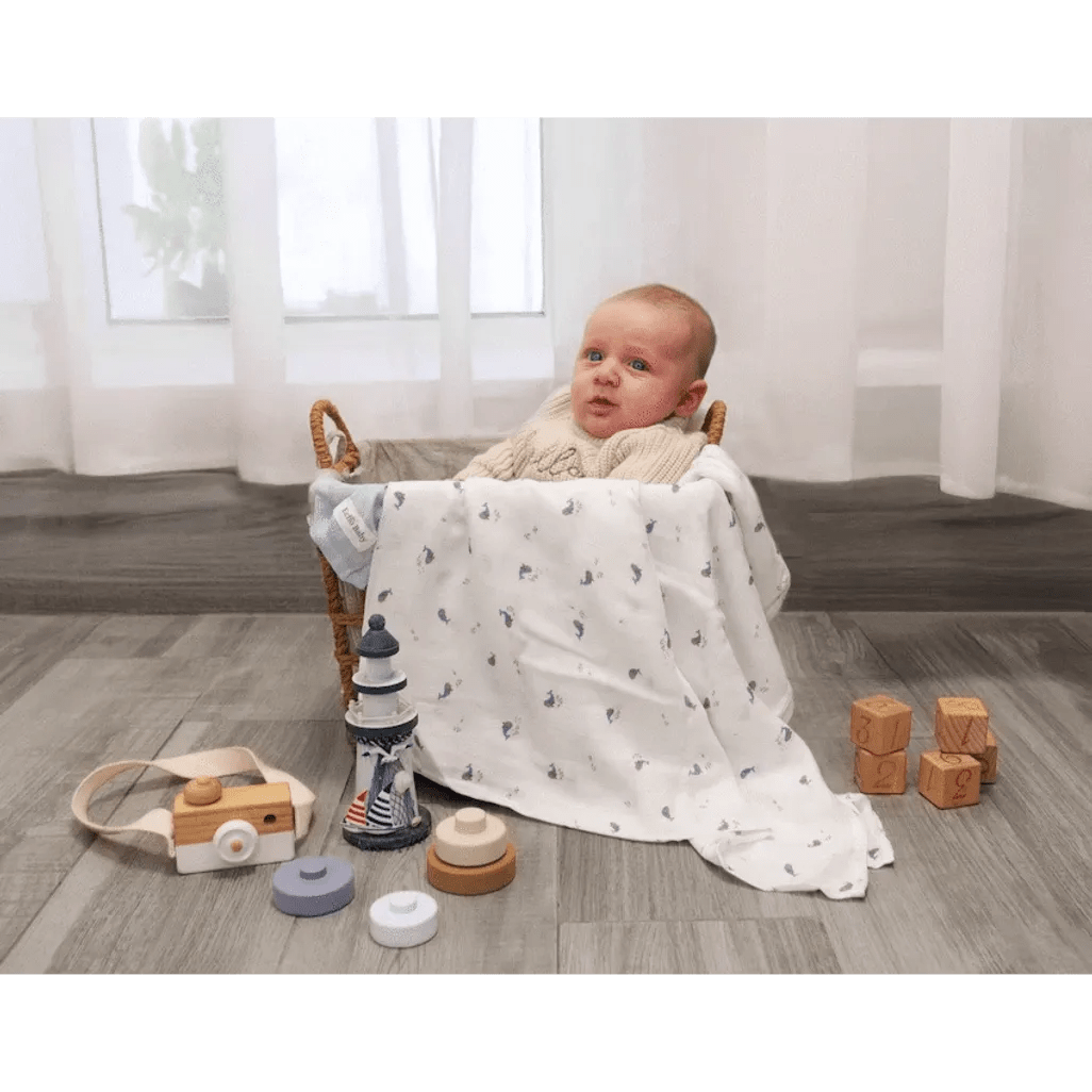 Muslin Swaddle Blanket - Ocean - Shopping4Africa
