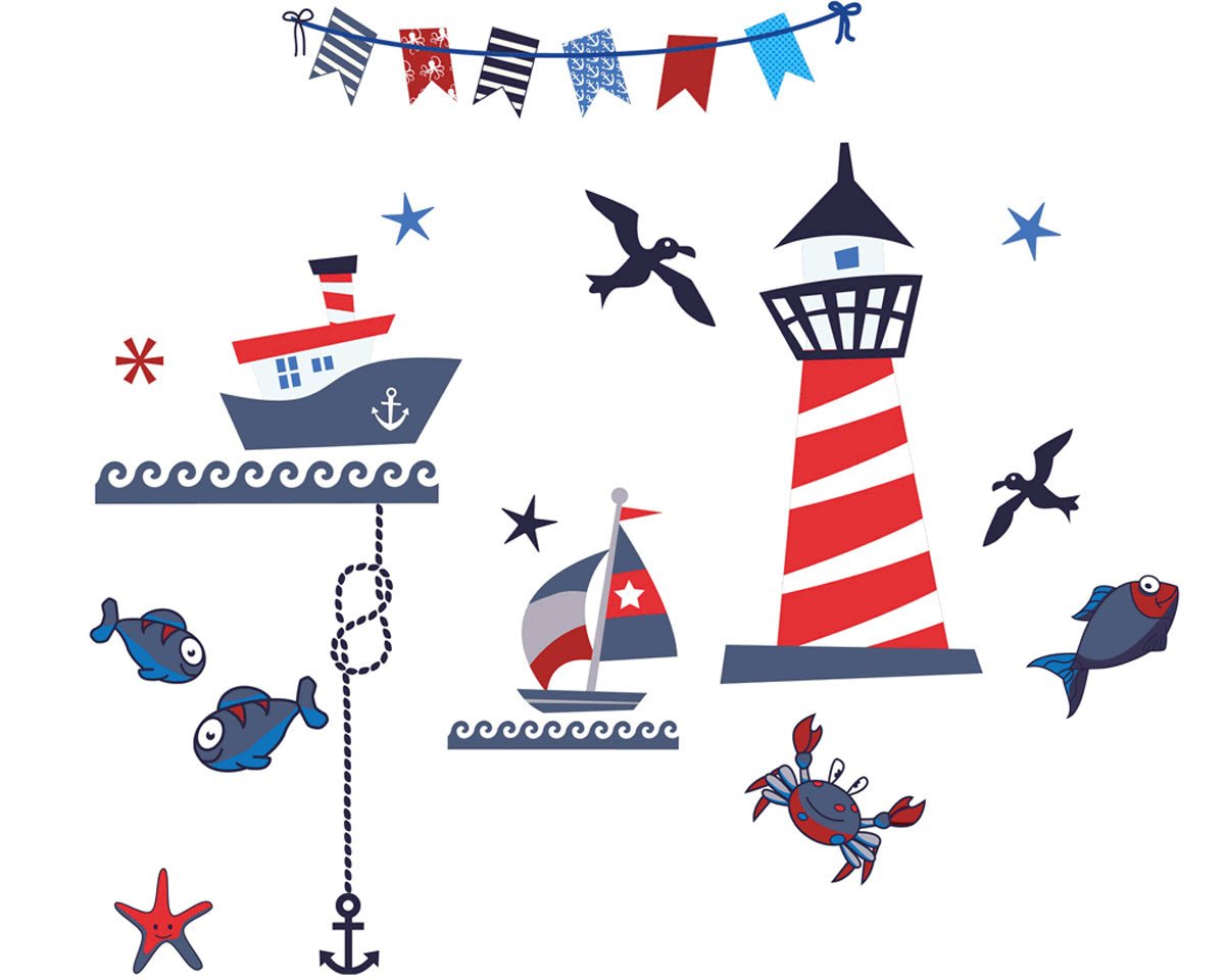 Nautical Fun - Kid's vinyl stickers - Shopping4Africa