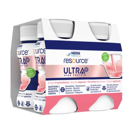 Nestlé Resource Ultra Strawberry High-Protein Nutritional Supplement 4 x 125ml - Shopping4Africa