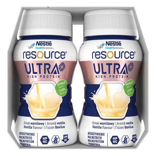 Nestlé Resource Ultra Vanilla High-Protein Nutritional Supplement 125ml – Pack of 4 - Shopping4Africa